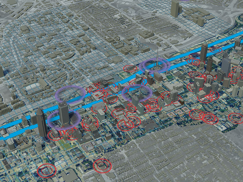 A screen shot of a 3D visualization tool.